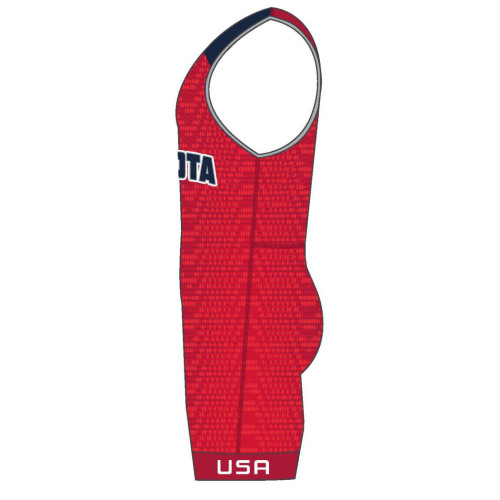 MN/USA Wrestling Team Red Nike Singlet 2023